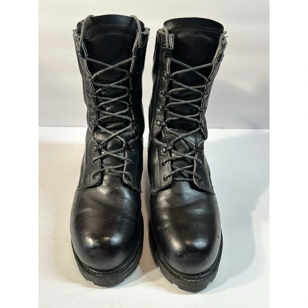 Red Wing 4475 Firefighter Boots Men's 9.5W Black Leather USA NFPA Vibram